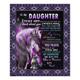 Personalised A Letter To My Daughter Photo Print