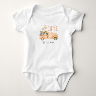 Personalised A Little Cutie Baby Bodysuit