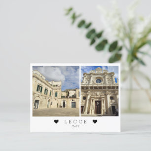 Personalised, a view of Lecce , Puglia, Italy Post Postcard
