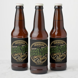 Personalised Absinthe Herbal Spirit Liquor Label
