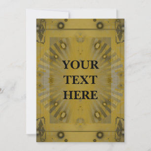 Personalised Abstract Art Deco Event Invitation