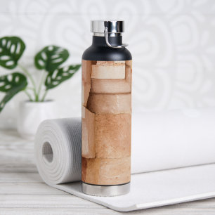 Personalised Abstract Brown-Tones Water Bottle