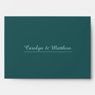 Personalised Abstract Dark Abstract Florals Blue Envelope