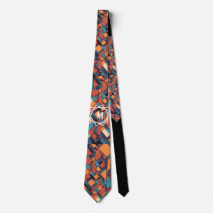 Personalised Abstract Geometric -Father's Day Gift Tie