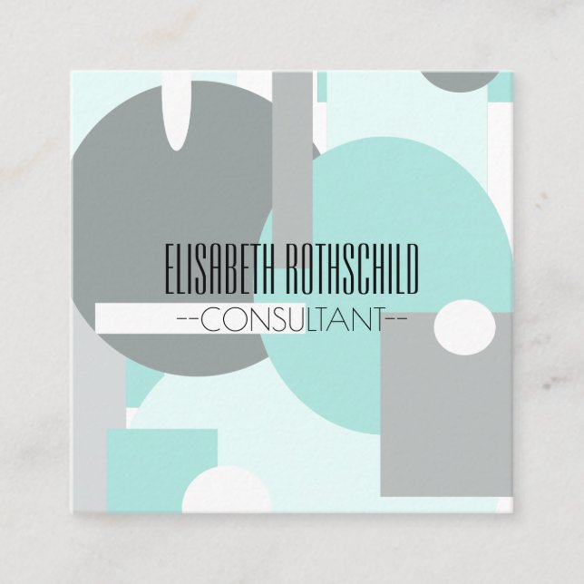 Personalised Abstract Geometry Art Business Card (Front)