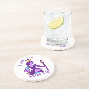 Personalised Abstract Mum Design Custom Name Coaster