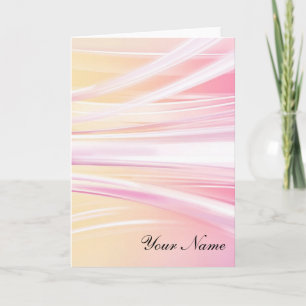 Personalised Abstract Note Cards Template