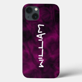 Personalised Abstract Purple iPhone Tough Case