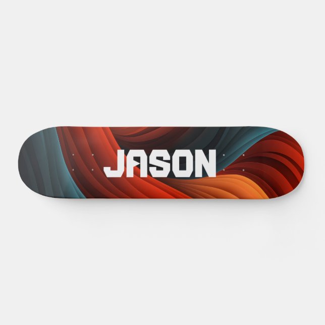 Personalised Abstract  Skateboard (Horz)