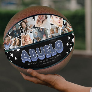 Personalised Abuela Family Photo Basketball Gift