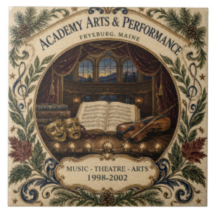 Personalised Academy Arts Performance Fryeburg ME Tile