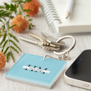 Personalised Acrylic Keychain   Custom Monogram