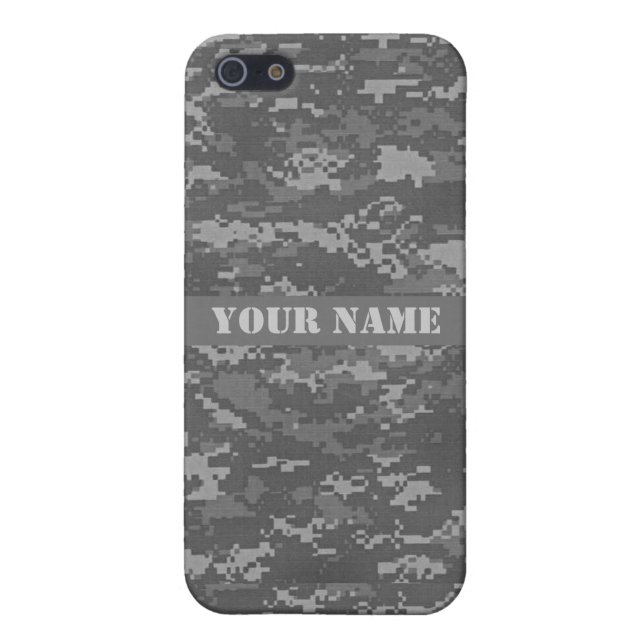 Personalised ACU Digital Camouflage iPhone 5C Case (Back)