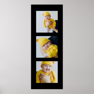 Personalised Add 3 Photographs Custom Made Poster