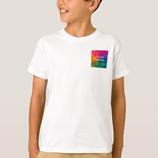 Personalised Add Photo Text Double Sided Kids Boys T-Shirt