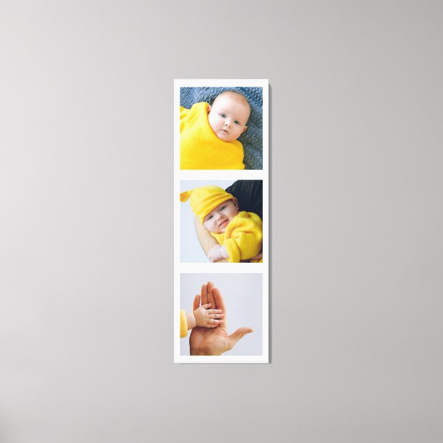 Personalised Add  Photographs Custom Made Canvas Print (Front)