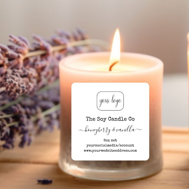 Personalised add your logo candle label  (Creator Uploaded)