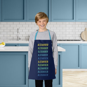 Personalised Add Your Name Fun Colour Gradient Apron