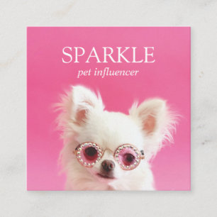 Personalised Add Your Photo Scannable QR Code Square Business Card