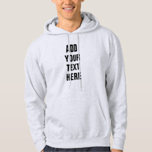 Personalised Add Your Text Here Double-Sided Men's Hoodie