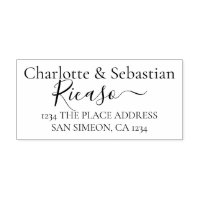 Personalised Address Elegant Scroll Text