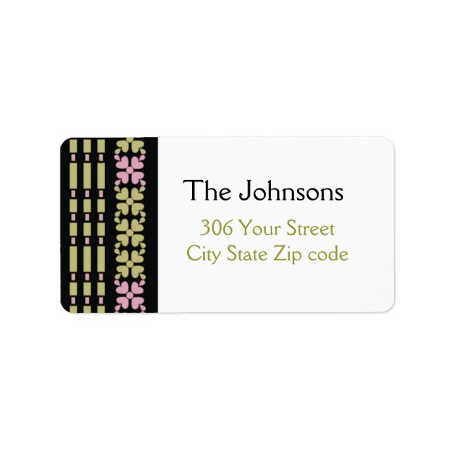 Personalised Address Labels (Front)