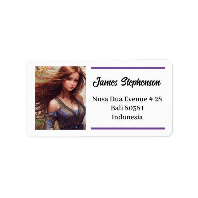Personalised Address Labels: Adding Stylist Touch Label (Front)