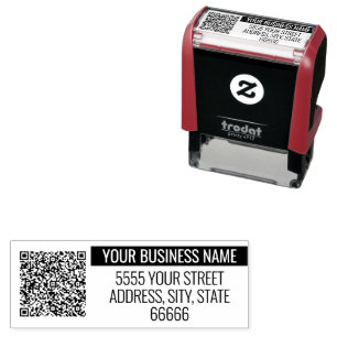 Personalised Address QR Code Self-inking Stamp