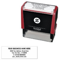 Personalised Address Self-inking Stamp Template