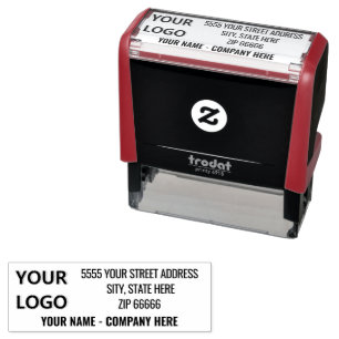 Personalised Address Self-inking Stamp Template