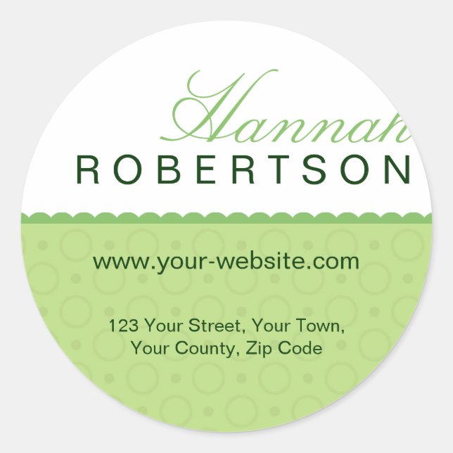Personalised Address Stickers (Front)