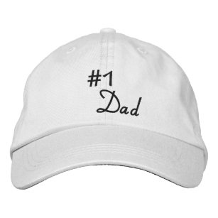 Personalised Adjustable Hat/#1 Dad Embroidered Hat