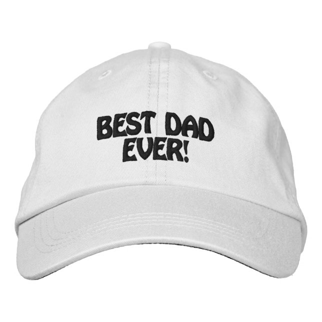 Personalised Adjustable Hat best dad ever (Front)