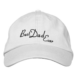 Personalised Adjustable Hat/Best Dad ever Embroidered Hat