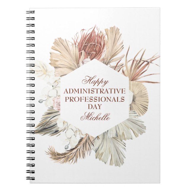 Personalised Administrative Professionals Day Notebook (Front)
