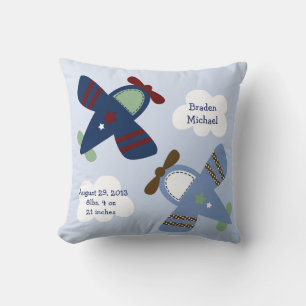 Personalised "Adorable Aeroplanes/Zoom Zoom" Pillo Cushion