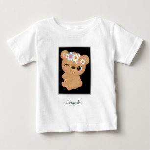 Personalised Adorable Baby Bear T-Shirt