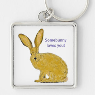 Personalised Adorable Bunny Keychain