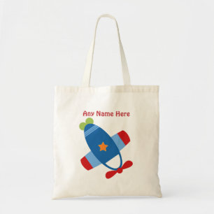 Personalised Aeroplane Taking Flight Tote Bag