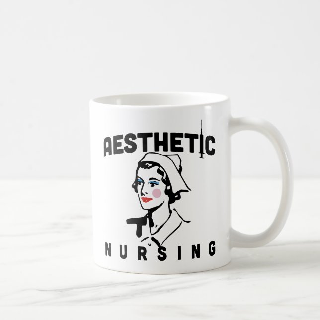 personalised aesthetic nurse name rn gift coffee mug (Right)