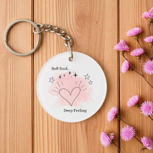 Personalised Aesthetic Watercolor Keychain