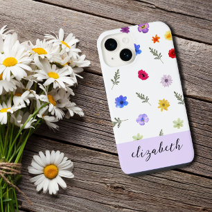 Personalised Aesthetic Wild Flower Phone Case