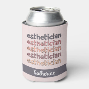 Personalised Aesthetician Cosmetologist Beautician Can Cooler