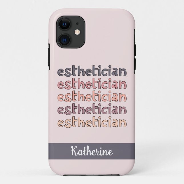 Personalised Aesthetician Cosmetologist Beautician Case-Mate iPhone Case (Back)