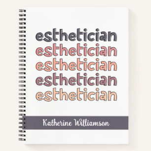 Personalised Aesthetician Cosmetologist Beautician Notebook
