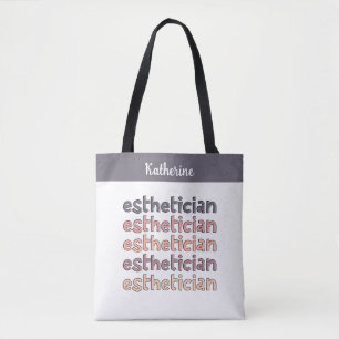 Personalised Aesthetician Cosmetologist Beautician Tote Bag