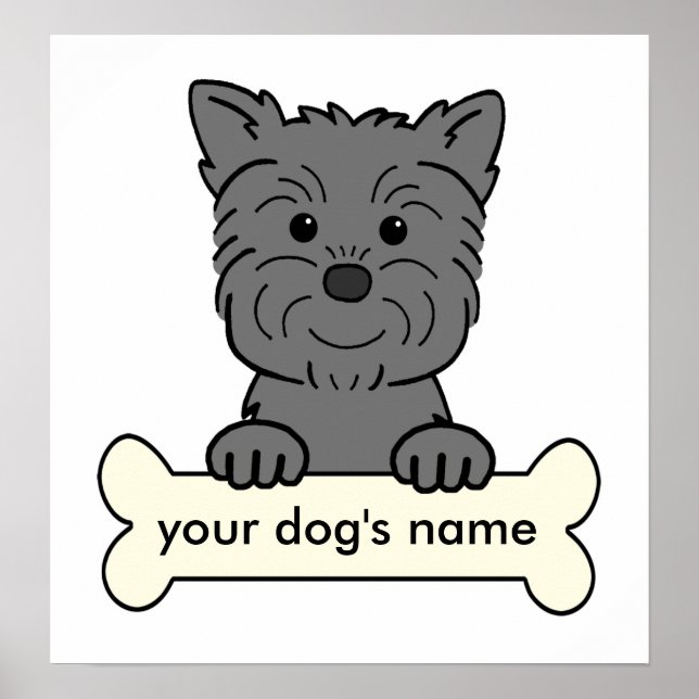 Personalised Affenpinscher Poster (Front)
