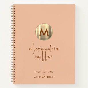 Personalised Affirmation Journal Peach