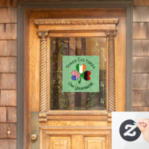 Personalised African Irish American Shamrock 