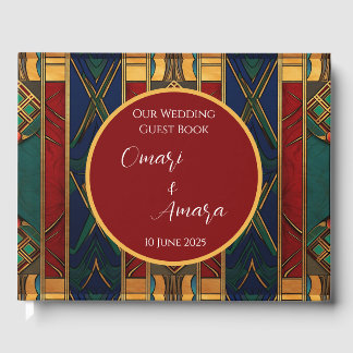 Personalised Afrocentric Wedding Guests Book